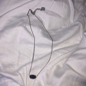 silver and black classic kendra scott necklace